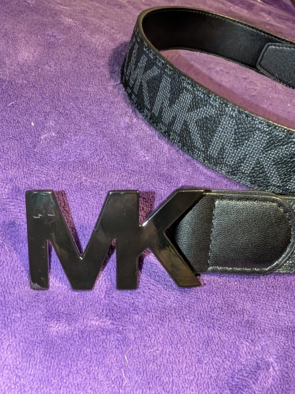 Michael Kors Black Signature Logo Men’s Belt